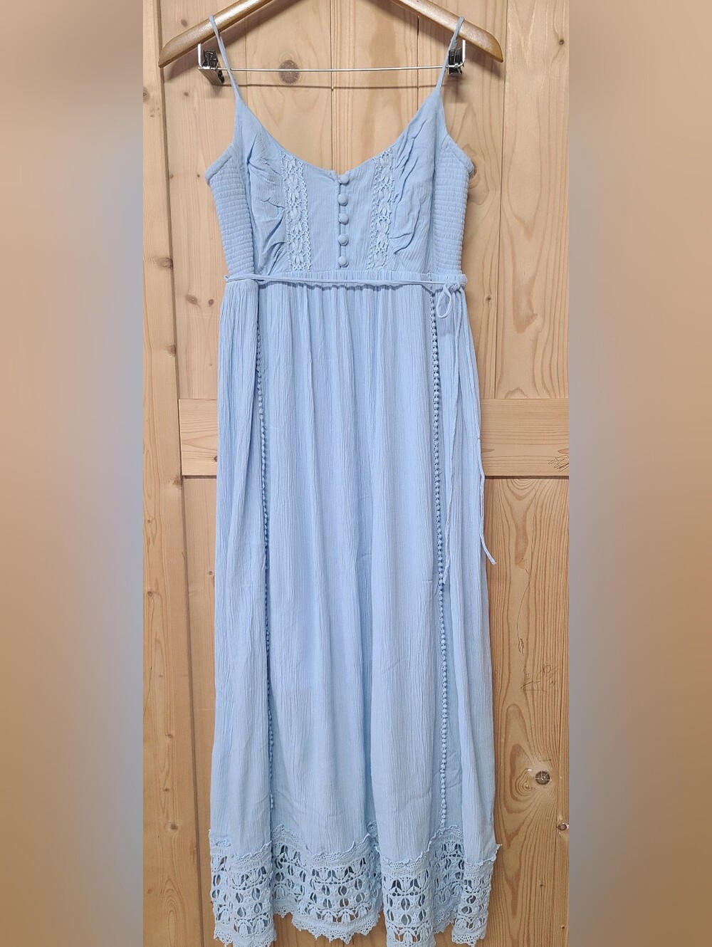 Motherhood Midi Summer Dress Light Blue - Picture 2 of 11
